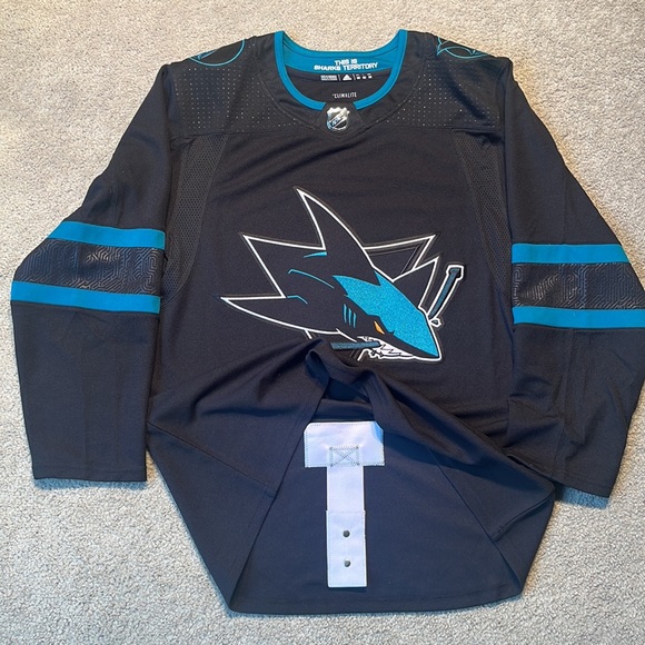 San Jose Sharks Adidas Alternate Jersey - Picture 3 of 5